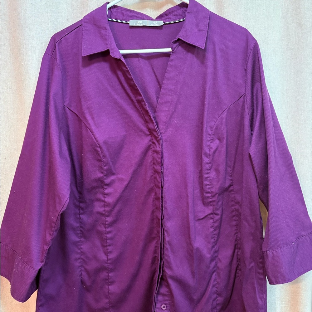 Riders by Lee Deep Purple Button Down Shirt
